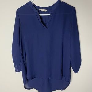 Classy blue dress shirt